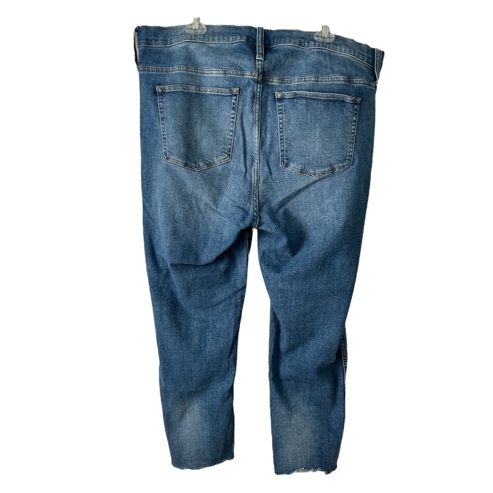 J Crew ReImagined 9" Vintage Straight Light Distressed Denim Jeans Size 35 - Picture 2 of 8
